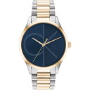 yz JoNC Y rv ANZT[ Unisex Calvin Klein Watch 25200165 Two-Tone Gold and Blue