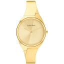 【送料無料】 カルバンクライン レディース 腕時計 アクセサリー Ladies Calvin Klein Bangle Watch Gold and Champagne