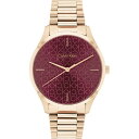 【送料無料】 カルバンクライン メンズ 腕時計 アクセサリー Unisex Calvin Klein Watch 25200169 Rose Gold and Burgundy