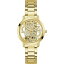 【送料無料】 ゲス レディース 腕時計 アクセサリー Ladies Guess Quattro Clear Watch Gold