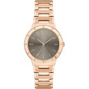 yz {X fB[X rv ANZT[ Ladies BOSS Breath Watch 1502651 Rose Gold and Khaki