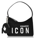 【送料無料】 ディースクエアード レディース ハンドバッグ バッグ Icon Hobo Bag Black M436