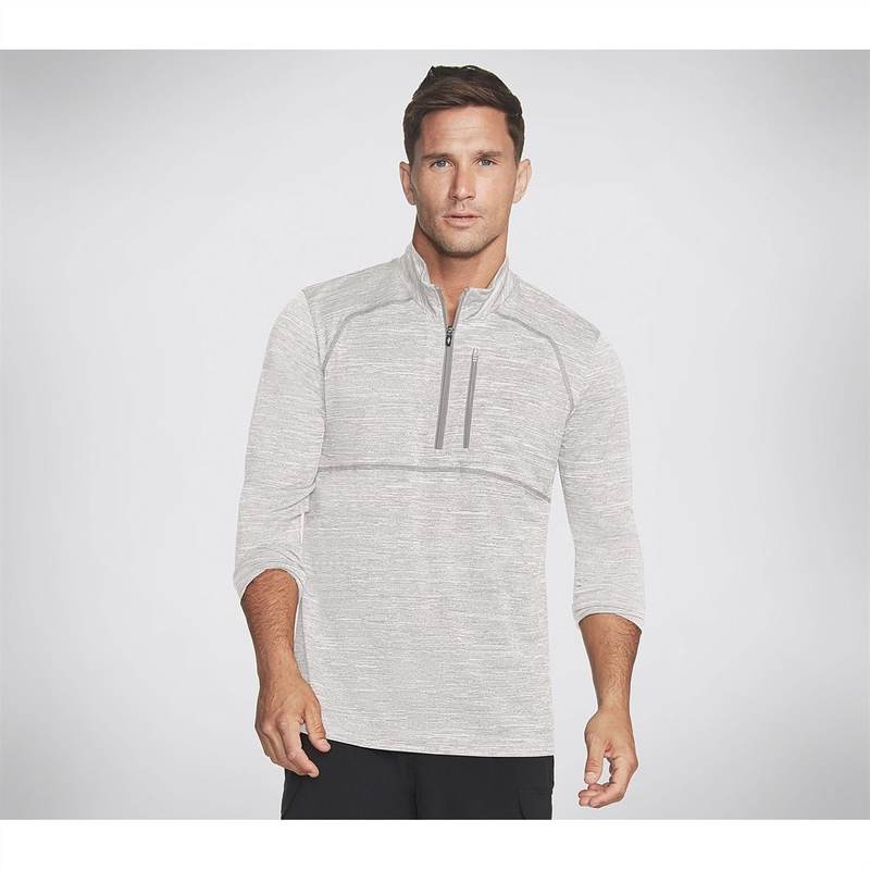 【送料無料】 スケッチャーズ メンズ パーカー・スウェット アウター On The Road quarter Zip Alloy