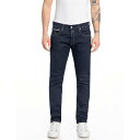 【送料無料】 リプレイ メンズ デニムパンツ ジーンズ ボトムス Hyperflex Anbass Slim Jeans 007Dark Blue