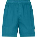 【送料無料】 シーピーカンパニー メンズ ハーフパンツ・ショーツ 水着 Flatt Swim Shorts Tile Blue 825