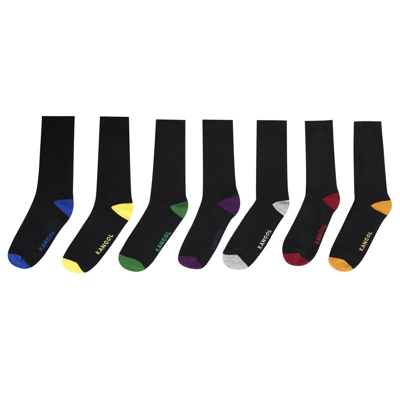 【送料無料】 カンゴール メンズ 靴下 アンダーウェア Formal 7 Pack Socks Mens Heel Toe