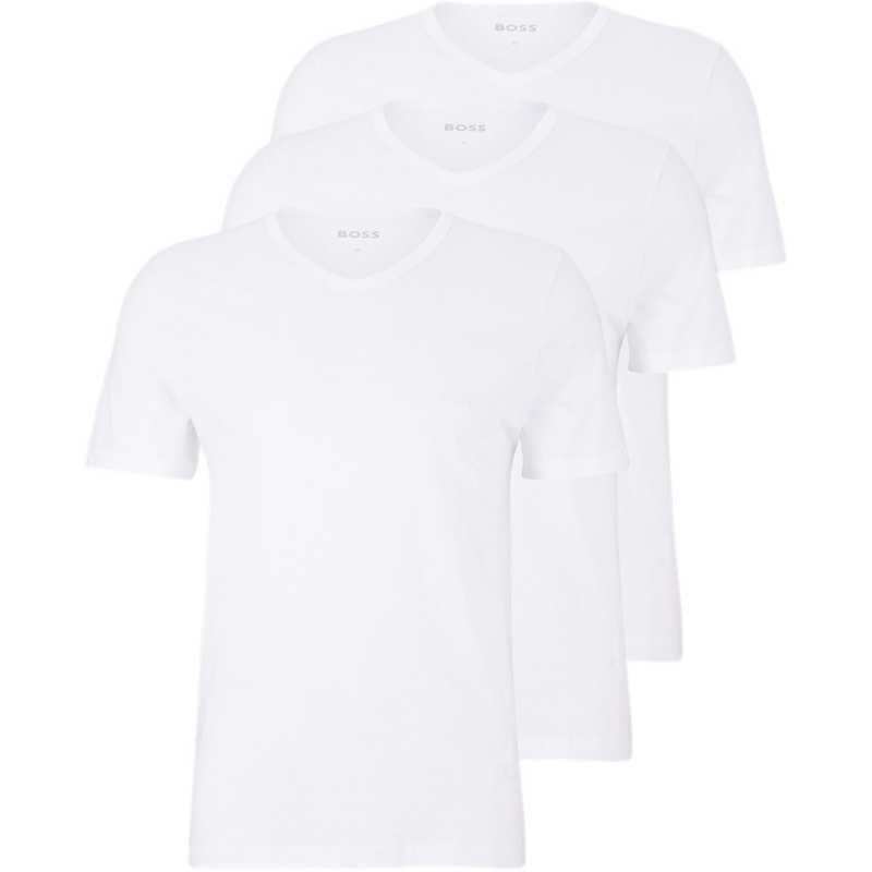 ボス メンズ トップス Tシャツ Boss 3 Pack T Shirts White ホワイト