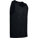 【送料無料】 アンダーアーマー メンズ タンクトップ トップス Sportstyle Logo Tank Top Mens Triple Black