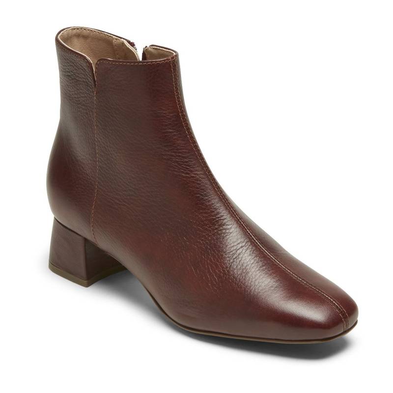 ロックポート 【送料無料】 ロックポート レディース ブーツ・レインブーツ シューズ Deidra Bootie Bourbon Brown