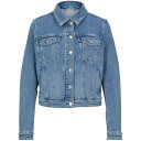 【送料無料】 フューゴ レディース ジャケット・ブルゾン アウター Hugo The Original Denim Jacket Bright Blue