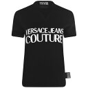 【送料無料】 ヴェルサーチ レディース ナイトウェア アンダーウェア Contrast Logo T Shirt Black/White899