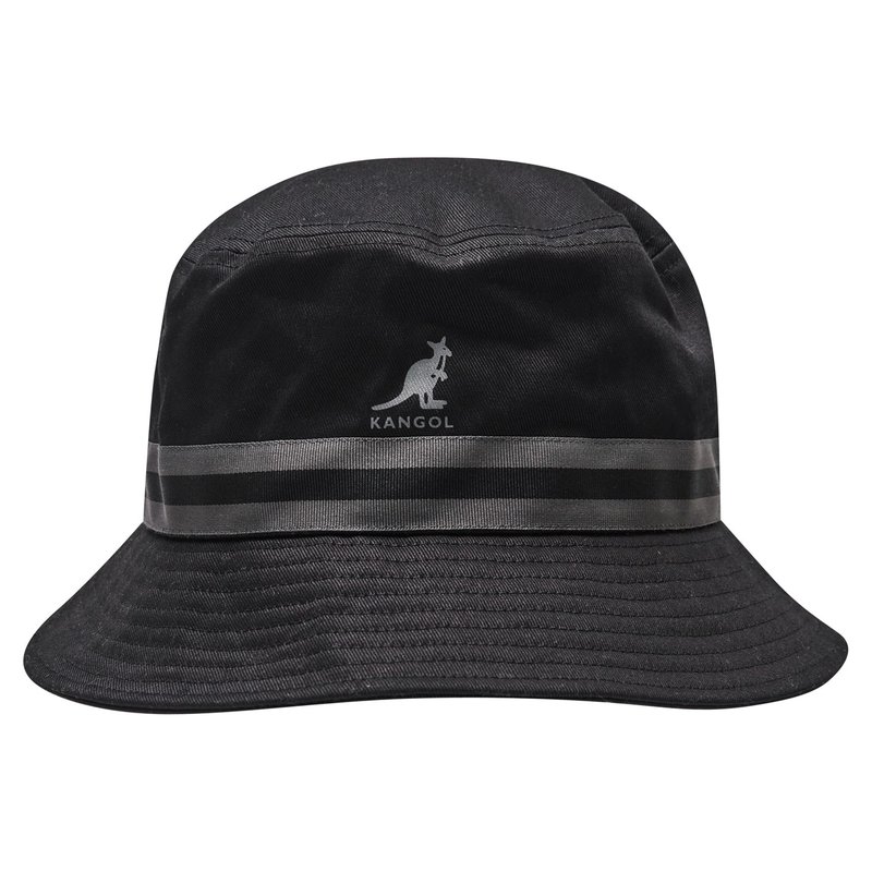 カンゴール 【送料無料】 カンゴール メンズ 帽子 アクセサリー Stripe Bucket Hat Mens Black
