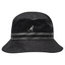 カンゴール 【送料無料】 カンゴール メンズ 帽子 アクセサリー Stripe Bucket Hat Mens Black