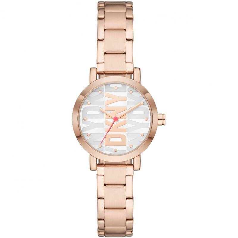 【送料無料】 ダナ キャラン ニューヨーク レディース 腕時計 アクセサリー Ladies DKNY Soho Watch Rose Gold and White