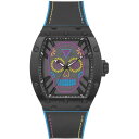 yz QX Y rv ANZT[ Gents Guess Catrin Black Watch GW0506G1 Black and Clear