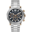 yz QX Y rv ANZT[ Gents Guess Edge Watch Silver and Blue