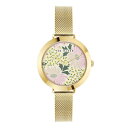 yz ebhx[J[ fB[X rv ANZT[ Ladies Ted Baker Ammy Floral Watch MultiColour and Gold