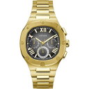 yz QX Y rv ANZT[ Gents Guess Headline Watch Gold and Black