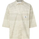 【送料無料】 カルバンクライン メンズ シャツ トップス OVERSIZED SS SHIRT Landscape 0F4