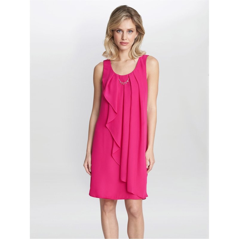 【送料無料】 ジーナバッコーニ レディース ワンピース トップス Clarissa A-Line Dress FUCHSIA