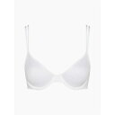 【送料無料】 カルバンクライン レディース ブラジャー アンダーウェア Marquisette Unlined Demi Bra White