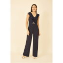 yz h fB[X s[X gbvX Navy Jumpsuit With Frill Detail Navy