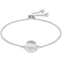 【送料無料】 カルバンクライン レディース ブレスレット・バングル・アンクレット アクセサリー Ladies Calvin Klein Silver Tone Bracelet 35000134 Silver