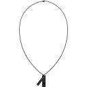 【送料無料】 カルバンクライン メンズ ネックレス チョーカー ペンダントトップ アクセサリー Mens Calvin Klein Black IP Dog Tag Necklace Black