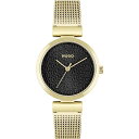 yz t[S fB[X rv ANZT[ Ladies HUGO #Sweet Watch Gold and Black