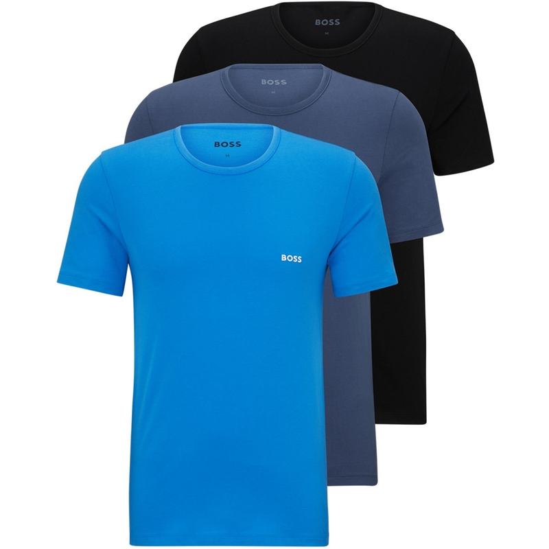  ボス メンズ Tシャツ トップス 3 Pack Classic T-Shirt Blu/Blu/Blk986
