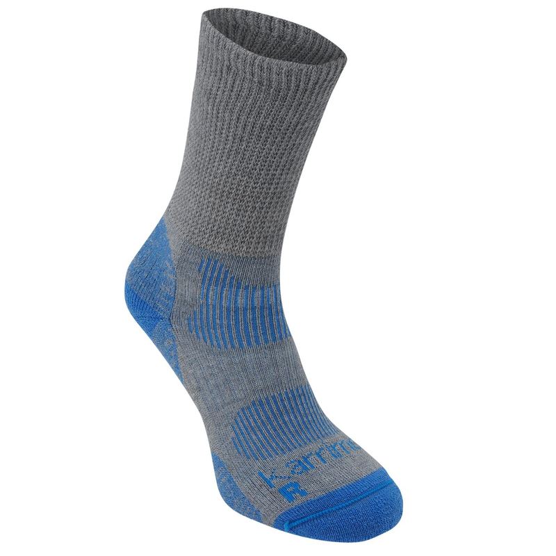 楽天ReVida 楽天市場店【送料無料】 カリマー レディース 靴下 アンダーウェア Merino Fibre Lightweight Walking Socks Ladies Grey/Blue