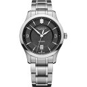 yz rNgmbNX Y rv ANZT[ Victorinox Swiss Army Silver Mechanical 40mm Watch Silver and Black