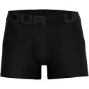 【送料無料】 アンダーアーマー メンズ ボクサーパンツ アンダーウェア Tech 3inch 2 Pack Boxers Mens Black