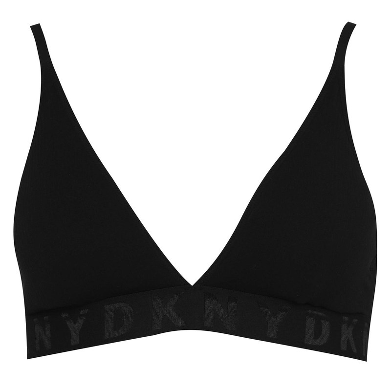 ダナ・キャラン 【送料無料】 ダナ キャラン ニューヨーク レディース ブラジャー アンダーウェア Seamless Rib Bralette Black