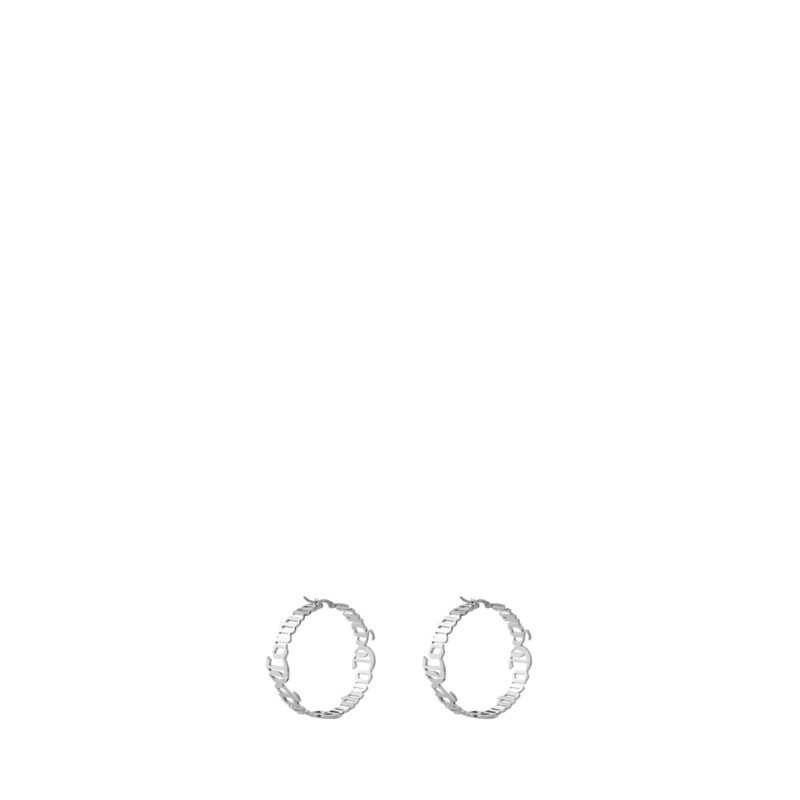 【送料無料】 ジューシークチュール レディース ピアス・イヤリング アクセサリー Juicy Olivia Hoops Ld99 Silver