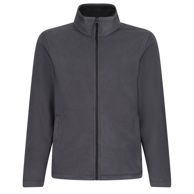 【送料無料】 レガッタ メンズ パーカー・スウェット アウター Micro Full Zip Fleece Seal Grey