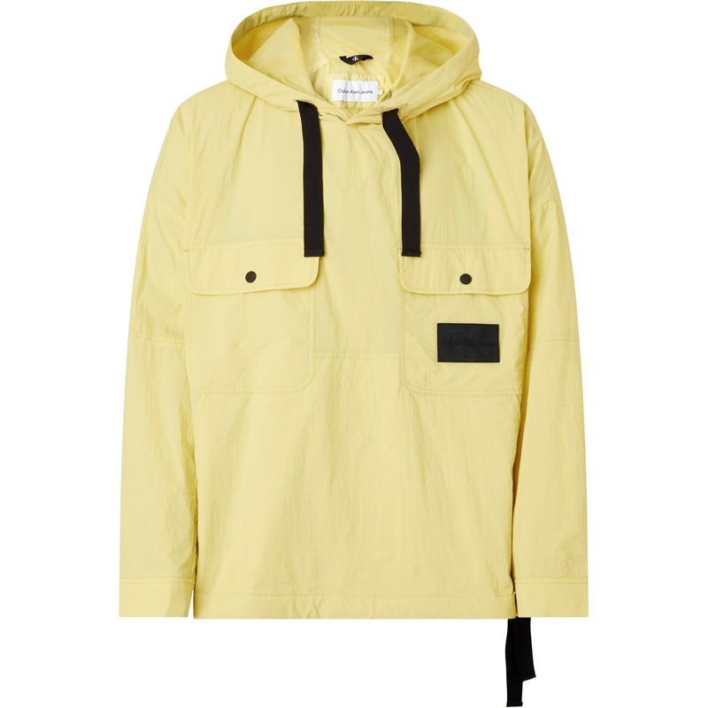 カルバン・クライン 【送料無料】 カルバンクライン メンズ ジャケット・ブルゾン アウター Oversized Windbreaker Yellow Sand KCQ