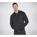【送料無料】 スケッチャーズ メンズ パーカー・スウェット アウター Go Walk Zip Hoodie Mens Black