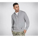 【送料無料】 スケッチャーズ メンズ パーカー・スウェット アウター Go Walk Zip Hoodie Mens Grey