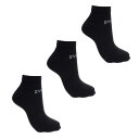【送料無料】 エバーラスト メンズ 靴下 アンダーウェア 3 Pack Trainer Socks Mens Black