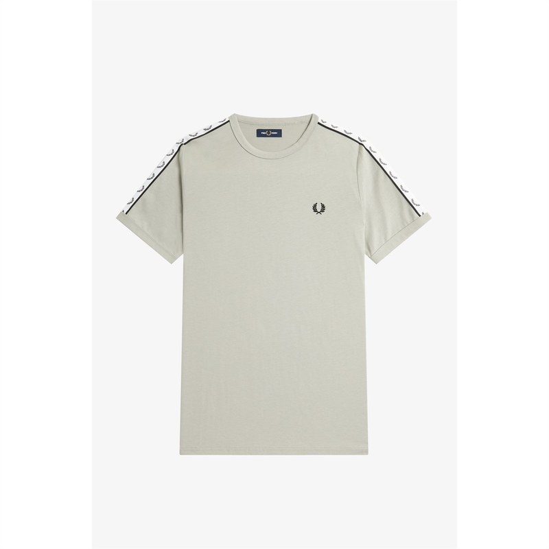 フレッドペリー 【送料無料】 フレッドペリー メンズ シャツ トップス Taped Ringer T-shirt Light Grey-181