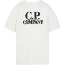 【送料無料】 シーピーカンパニー メンズ シャツ トップス Cp 30/1 Jrsy Lgo Prn Sn34 Gauze White 103