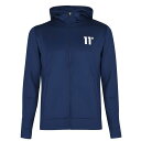 【送料無料】 イレブンディグリー メンズ パーカー・スウェット アウター Core Poly Full Zip Hoodie Insignia Blue