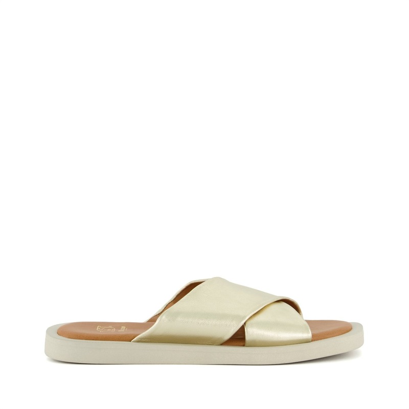 ̵ ǥ塼ɥ ǥ  塼 Licorice Slide Sandals Gold-787