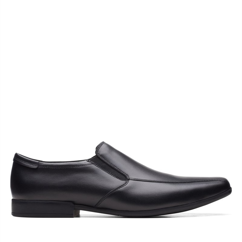 【送料無料】 クラークス メンズ スニーカー シューズ Mens Sidton Edge Shoes Black Leather