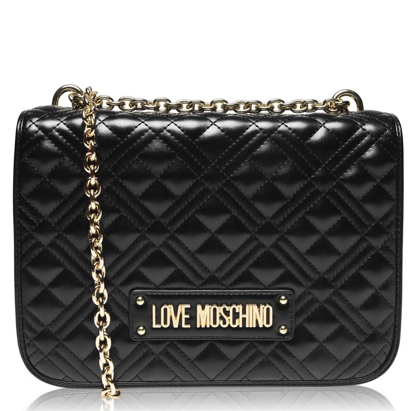 ラブ モスキーノ レディース バッグ ハンドバッグ キルティング Love Moschino Super Quilted Chain Shoulder Bag Nero 000