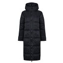 yz JS[ fB[X WPbgEu] _EWPbg AE^[ Longline Puffer Jacket Womens Black