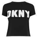 【送料無料】 ダナ キャラン ニューヨーク レディース Tシャツ トップス Sequin T Shirt Black