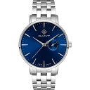 yz Kg Y rv ANZT[ Gant Park Hill III Blue-Metal Watch G105004 Silver and Blue