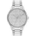 yz JoNC Y rv ANZT[ Men's Calvin Klein stainless steel bracelet watch Silver